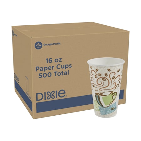 Disposable Hot cup 16 oz. White, Paper, Pk500