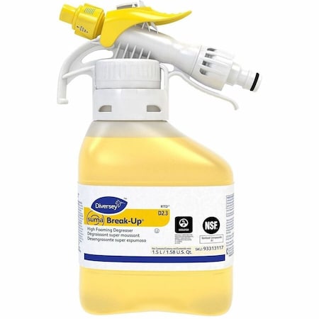 Degreaser, 1.5L Hose End Connection Bottle, Liquid, Dark Green, 2 PK