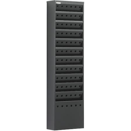 Literature Rack, 36 1/4" H, Black