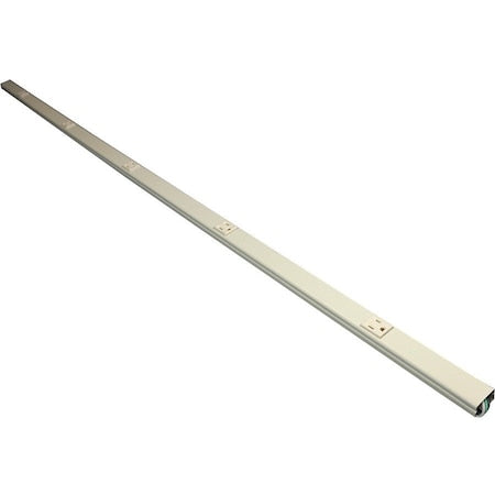 Outlet Strip, Plug Converter, 5-15R, 5 ft., White