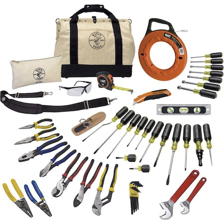 41 pc Tool Kit, Includes Pliers, Screwdrivers, Keys, Bits and Bags
