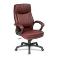 Office Chair, 46 3/4 in H, Burgundy