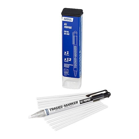 SolidPaintMarker, 5-1/2inL, White, Wax