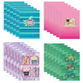 Case of Notebooks, Wirebound, 7"x5", 80 sht, Recycled Pastel Paper, Personal Size, Asstd. Cover, PK24