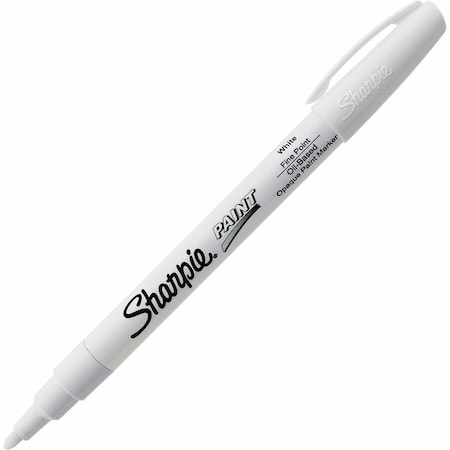 Paint Marker, Fine Tip, White Color Family, Paint, 12 PK