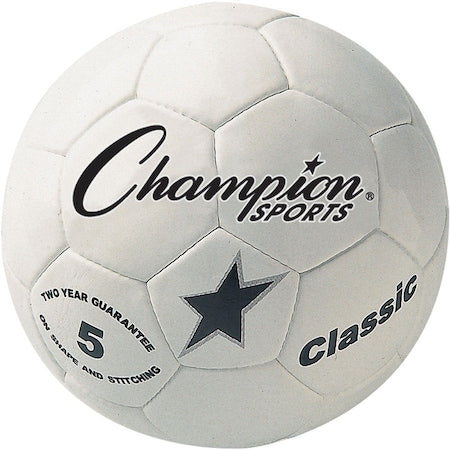 Soccer Ball, White/Black, Size 5, Composite Cover