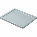 Lid, 19 5/8 in L, 15 1/2 in W, Gray, Plastic