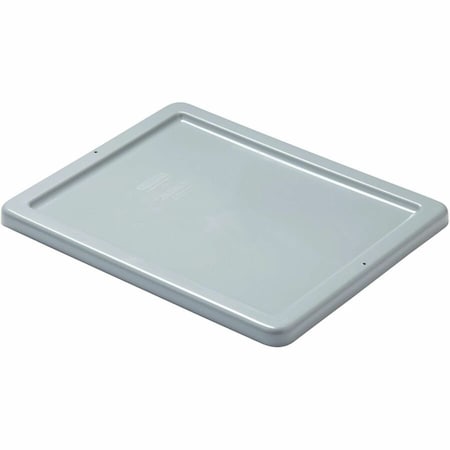 Lid, 19 5/8 in L, 15 1/2 in W, Gray, Plastic