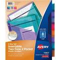 Big Tab Insertable Plastic Dividers,Two