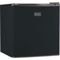 Compact Refrigerator Energy Star Single Door Mini Fridge with Freezer, 1.7 Cubic Feet, Black