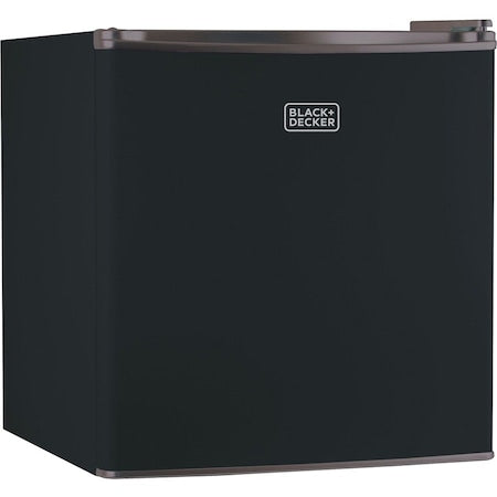 Compact Refrigerator Energy Star Single Door Mini Fridge with Freezer, 1.7 Cubic Feet, Black