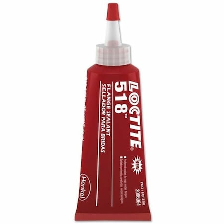 Anaerobic Gasket Sealant, 50 mL, Red, Temp Range -65 to 300 Degrees F