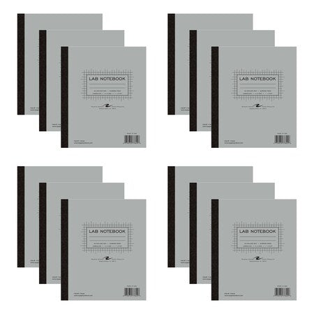Carbonless Lab Notebooks, 4x4 Grap, PK12