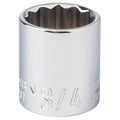 Sockets, 3/4" S x 3/8" Drive S SAE 12 Po, CMMT44337