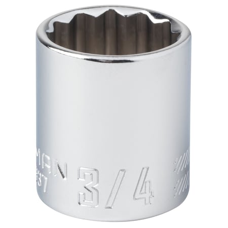 Sockets, 3/4" S x 3/8" Drive S SAE 12 Po, CMMT44337