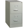 15" W Lorell Metal Vertical File, Light Gray