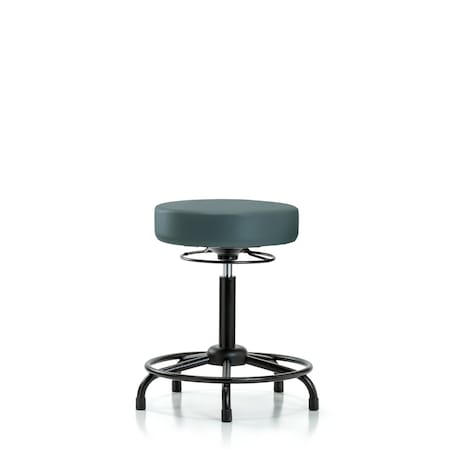 Vin Stool without Back-Med Bench Ht with RT BaseandStat Glides in Colonial Blue Trailblazer Vin