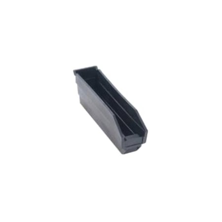 Black Shelf Bin, 4"L x 11-5/8"W x 2-3/4"H