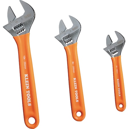 Wrenches, Adj, Extra-Cap, 3-Piece