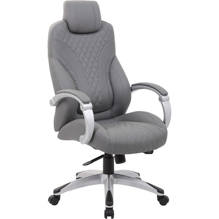Executive Hinged Arm Chair, Grey