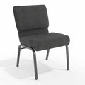 Dark Gray Fabric Church Chair, PK4