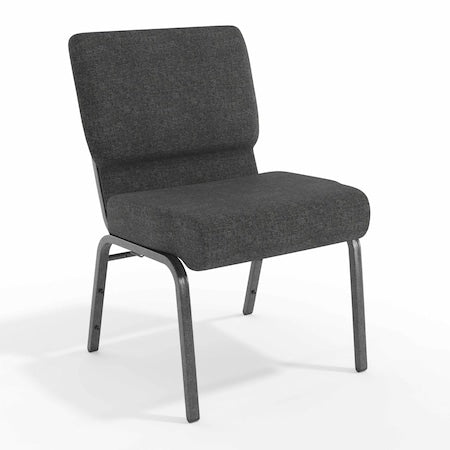 Dark Gray Fabric Church Chair, PK4