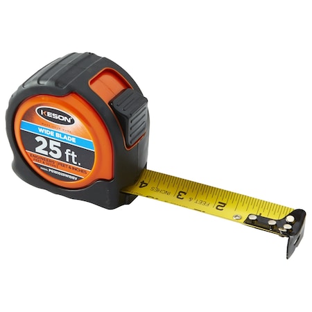 25 ft Engineer's Tape Measure, 1 3/16 in Blade