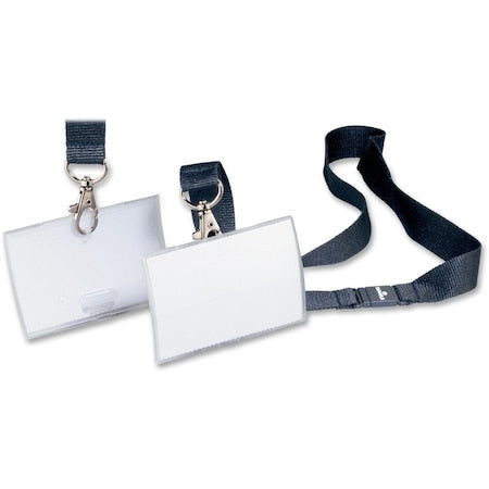 Badge Holder with Lanyard, Clear, PK10