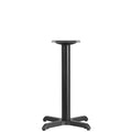 Restaurant Table X-Base with 3" Dia. Tab, 22 in W, 22 in L, 28 in H