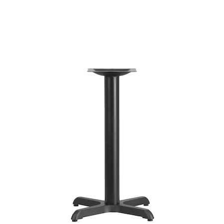 Restaurant Table X-Base with 3" Dia. Tab, 22 in W, 22 in L, 28 in H