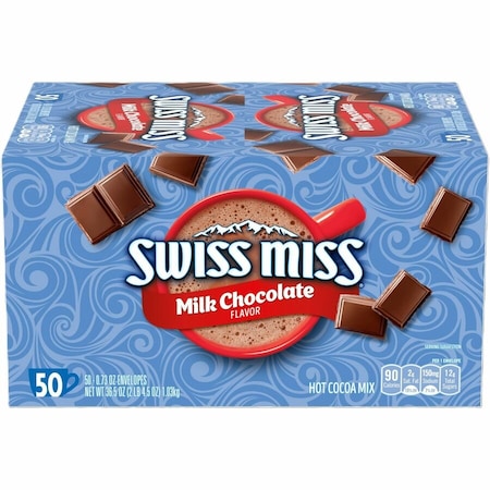 Hot Cocoa, Cocoa, Packet, Non-Caffeinated, Powder, 36.5 oz, 50 PK