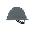V-Gard Slotted Full Brim Hard Hat, Staz-On Suspension, Type I, Class E, Gray