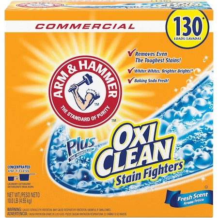 Laundry Detergent, 130 L Box, Powder, Fresh, White, 3 PK