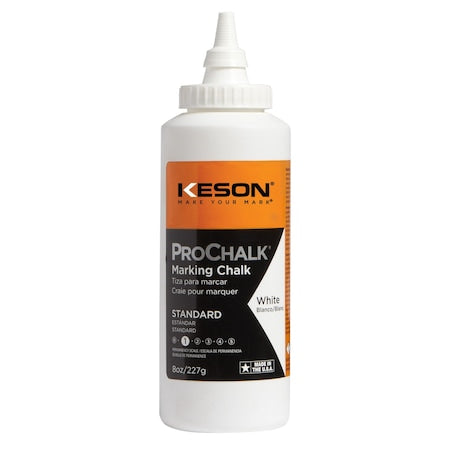 Marking Chalk, White, Standard, 8 oz