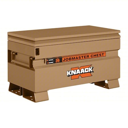 Chest-Style Box, Tan, 36x21.5x19 in, 1PK