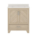Vanity,w/Engineered Sto,30in,Natural Oak