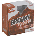 Dry Wipe, Brawny Pro, Dispenser Box, Double Recreped DRC, 90 Wipes, 9 1/4 in x 16 in, White, 10 Pk