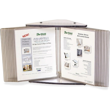 Desk Reference Unit, 20 Pockets, Clear