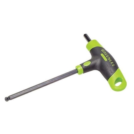 SAE Plain Ball Hex Key Hex Key, 1/4" Tip Size, 5 9/64 in Long, 2 29/64 in Short