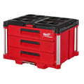 PACKOUT 3-Drawer Tool Box, Polymer, Black/Red, 22-1/4 in W x 16-1/4 in D x 14-1/4 in H
