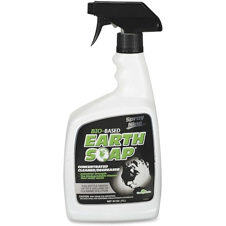 Cleaner/Degreaser, 32 Oz Trigger Spray Bottle, Liquid, Clear Green, 6 PK