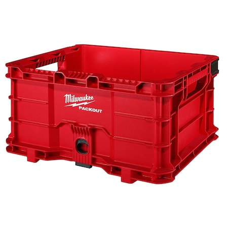 PACKOUT Tool Crate, Polymer, Red, 18-3/4 in W x 15-1/2 in D x 10 in H