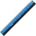 Ruler, Inch, Gloss, White, Plastic, 12in.