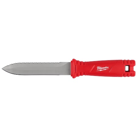 Duct Knife, Serrated/Smooth, Blade 5 1/2 in L