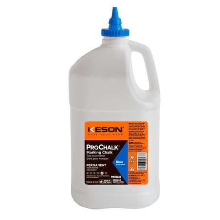 Marking Chalk, Blue, Permanent, 5 lb