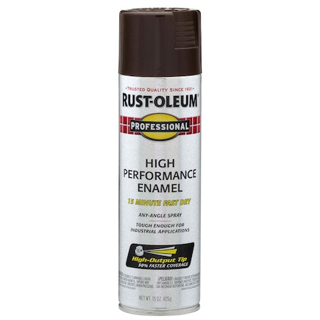 Rust Preventative Spray Paint, Dark Brown, Gloss, 15 Oz