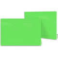 Dry Erase Board, Glass, 24 in, 36 in, No Frame Frame, Green, Gloss