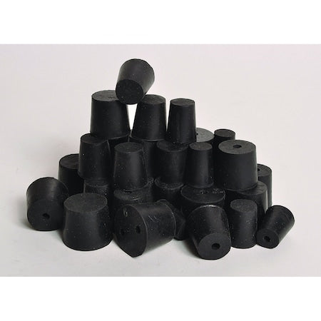 Stopper, 25mm, Black, PK7