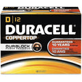 Coppertop D Alkaline Battery, 1.5V DC, PK12