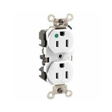 Straight Blade Receptacle, 5-15R, 15 A, 125V AC, Surface Mount, Grounded